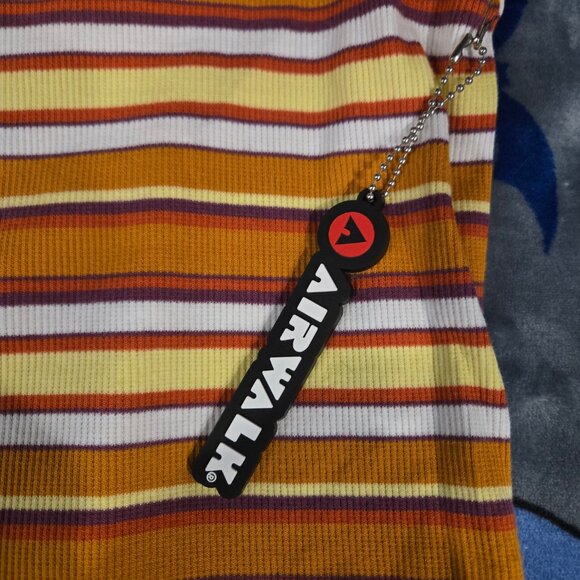 NWT Forever 21 x Airwalk Tank Top Stretch Striped Kids 13/14 - Picture 4 of 6